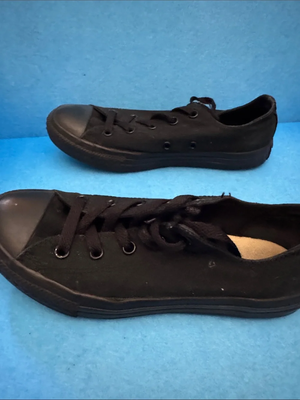 Converse Black Canvas Low-Top Sneakers
